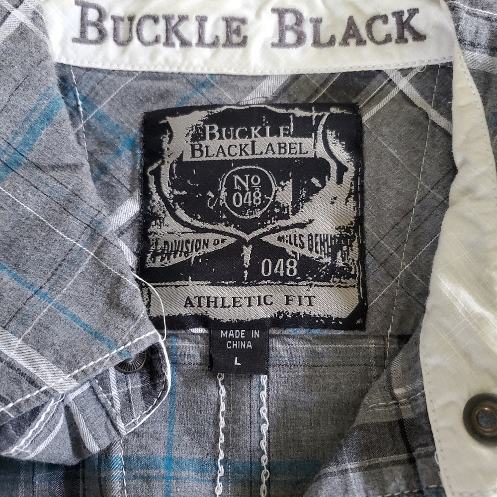 Buckle black button down